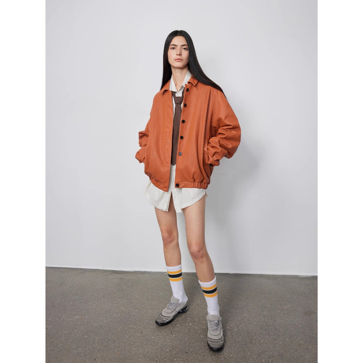 "Sydney Reincarnation" Heavy Wash Waxed Jacket Genuine Leather Outerwear