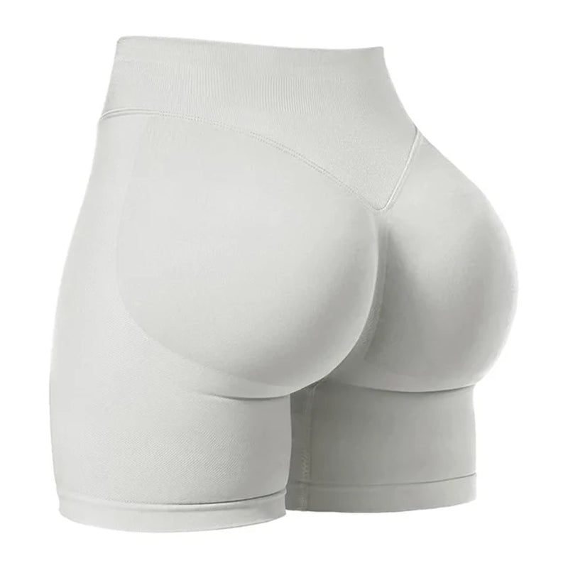 4.5''Shorts Seamless Low Ribbed Waistband Gym Shorts Scrunch Bum Yoga Shorts Booty High Stretch Running Bike Shorts