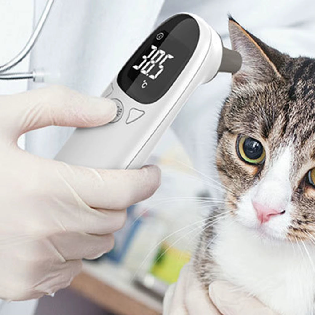 Cat Thermometers Ear Cat Dog Tech Supplies Puppy Thermometers Fever Detection Device for Pet High-Precision Accurate Led Display