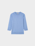 Basic Crew Sweater 3Q-Periwinkle-0