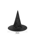 10/1Pcs Halloween Witch Hat Halloween Ball Party Wizard Hat Hanging Caps Decoration Cosplay Costume Accessory Black and White