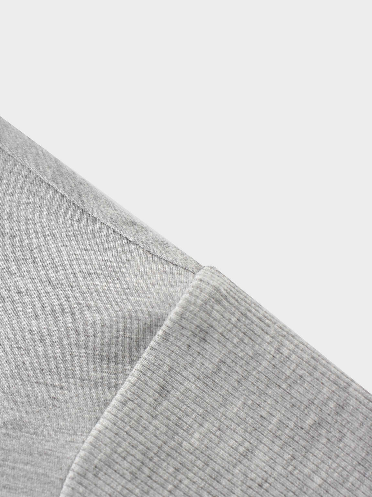 RIBBED BOTTOM T-SHIRT-HEATHERED GREY-3
