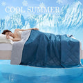 Large Cooling Blanket for Sleepersdual-Sided Soft&Lightweight Summer Bedding,100% Polyester Woven Quilted Throw,Machine Washable