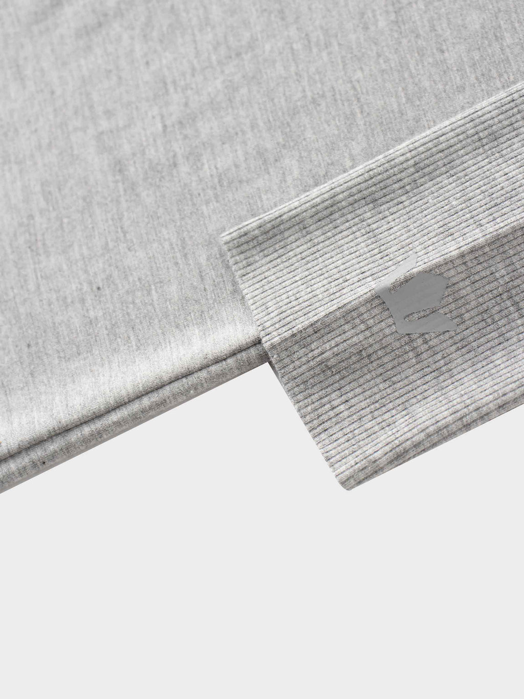 RIBBED BOTTOM T-SHIRT-HEATHERED GREY-4