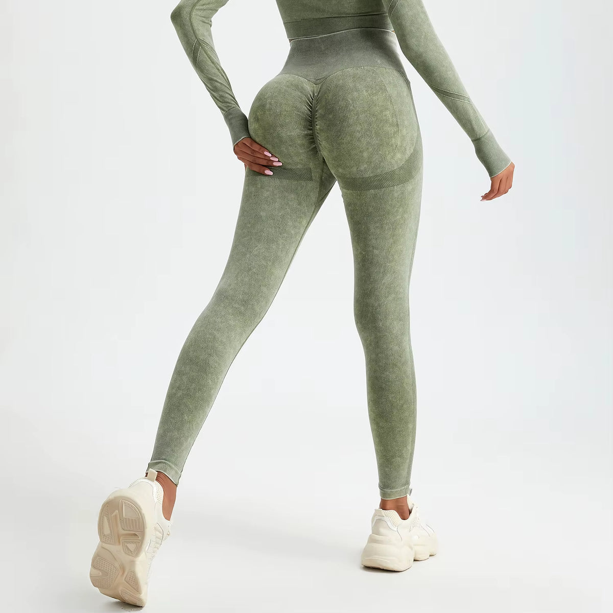 Wash Sexy Push up Gym Leggings Women High Waist Seamless Skinny Sporty Leggings Women Casual Autumn