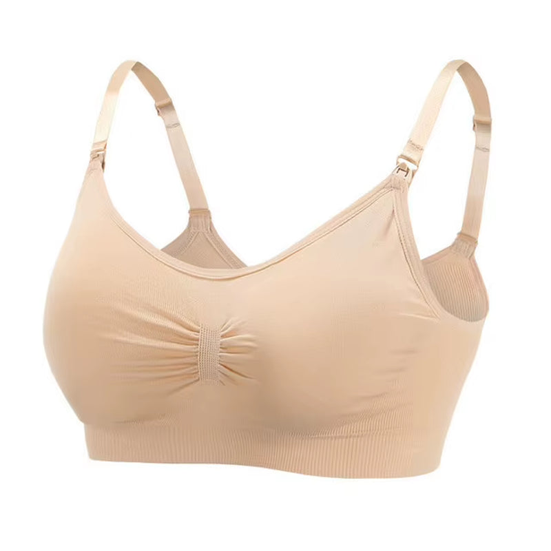 Maternity Bras Wirefree Nursing Bra Panties Set Pregnancy Clothes Prevent Sagging Breastfeeding Women'S Breathable Lactancia Bra