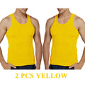 Tank Tops Men 100% Cotton Solid Vest Male Breathable Sleeveless Tops Slim Casual Gym Running Comfortable Undershirt Mens Gift