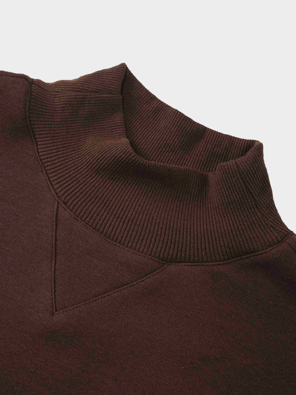 Embossed Crown Sweatshirt-Brown-4