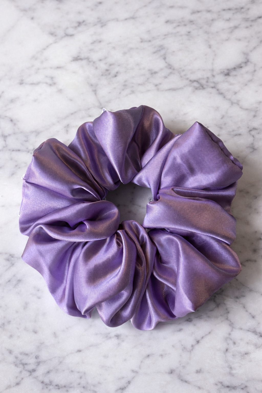 Holding It Together - Oversized Lavender Satin Scrunchie (XXL)