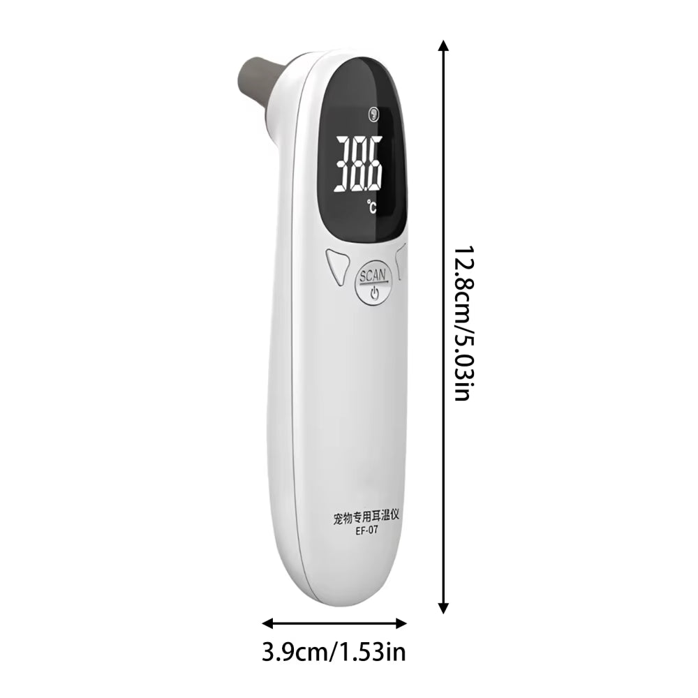 Cat Thermometers Ear Cat Dog Tech Supplies Puppy Thermometers Fever Detection Device for Pet High-Precision Accurate Led Display