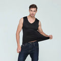 Men Vest Tank Tops Man Underwear Mens Sexy Undershirts Ice Silk Fitness V Neck Sleeveless Seamless Size M-3XL Brand