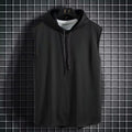 Solid Color 2023 Brand New Men'S Tank Tops Vest Sleeveless Tees for Male Hooded Man Vests Tops Hip Hop Men Tank Top T Shirt