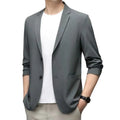 Men Formal Summer Suit Coat Business Coat Lapel Double Buttons Pockets Solid Cardigan Loose Men Suit Jackets Work Jacket