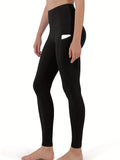 Fleece Lined Leggings with Pockets for Women - Thermal Warm Workout Winter Leggings for Women Yoga Pants for Women
