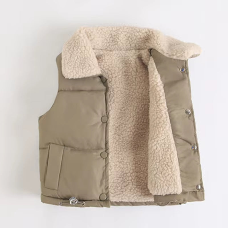 Baby Kids Vest Jackets Spring Girls Outerwear Winter plus Velvet Boys Jacket New Year Costumes Warm Coats Toddler Children Vest