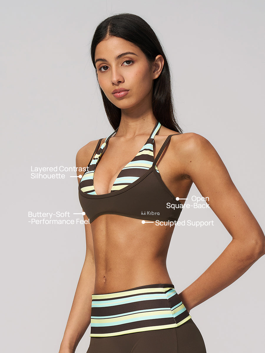Varsity Layered Bra