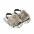 Fashion Faux Fur Baby Shoes for Newborn Spring Winter Spring Soft Cute Slipper Sandals Infant Toddler Baby Boys Girls Shoes