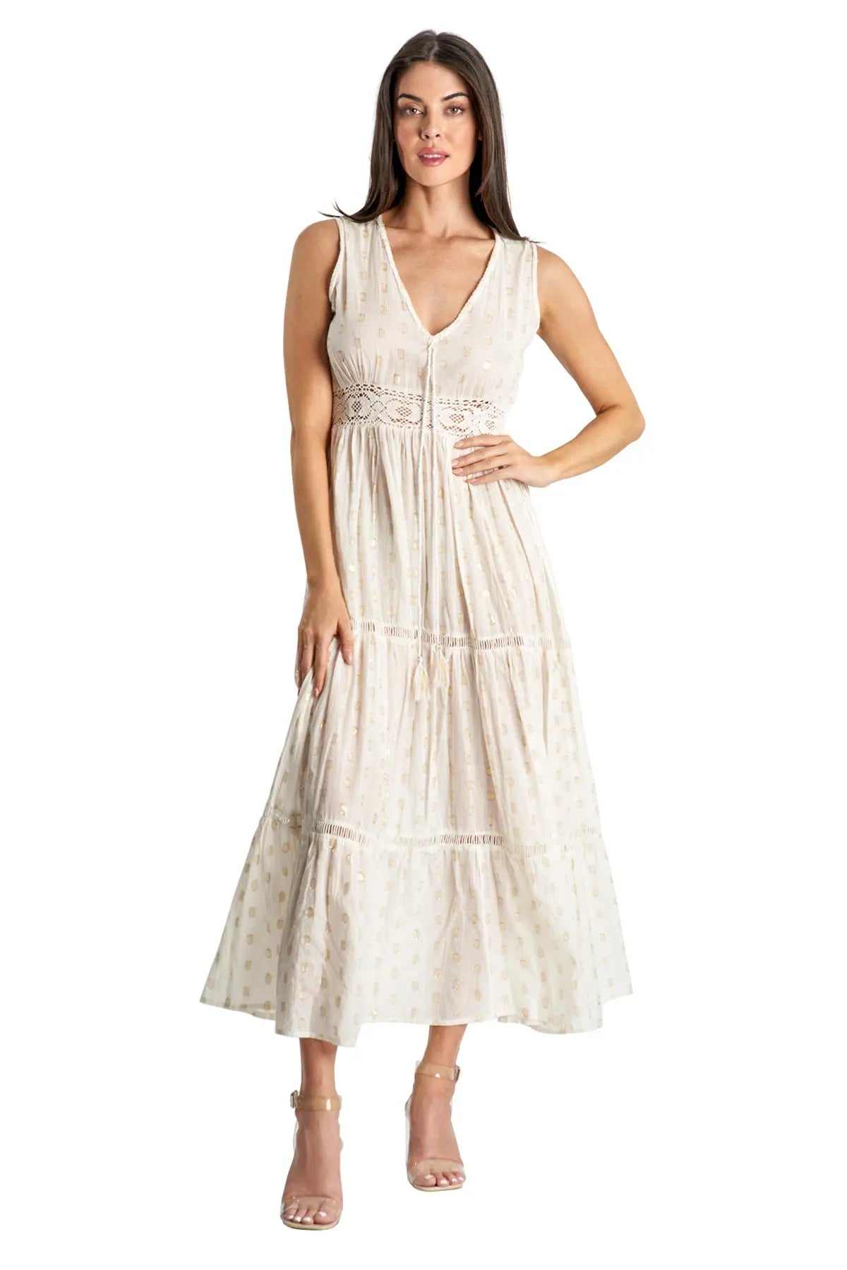 Azalea Tiered Maxi Resort Dress-0