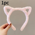1/4Pcs Cat Ear Plush Headband,Women Large Size Headbands,Not Easy to Damage,Easy to Carry,Party Dress-Up,Wearing Hair Accessorie