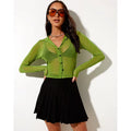 Brown Vintage Y2K Mesh Tops Women Button up Long Sleeve Cropped Tee Shirt See through Sexy Rave E Girl T-Shirts Autumn Блузка