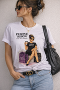 Purple Reign – Women’s Graphic T-Shirt | Queen Energy Tee, Strong Bold Unbothered