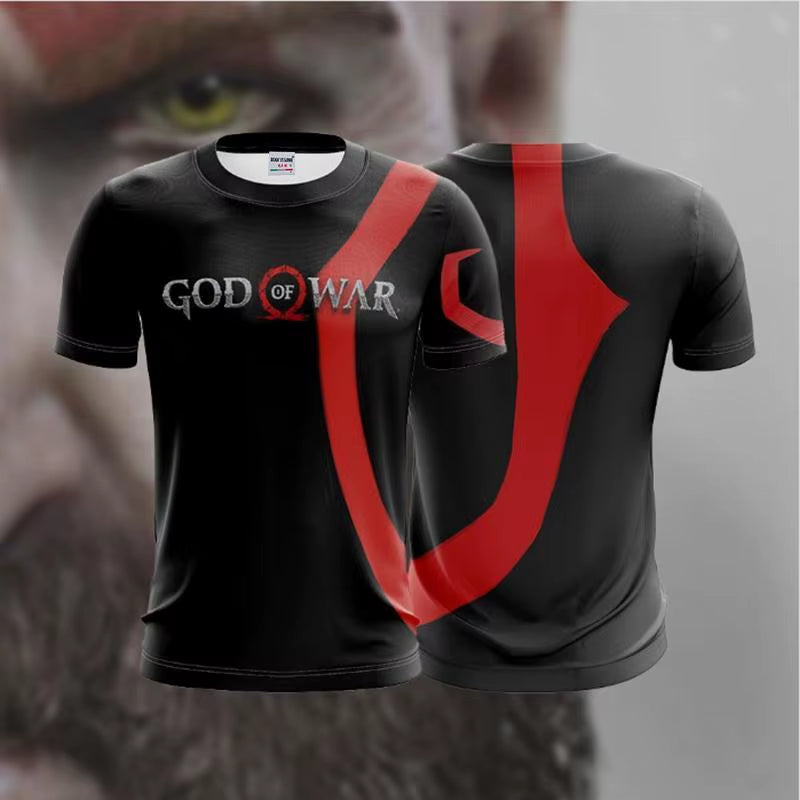 CLOOCL Men T-Shirt Kratos God of War 3D Print Cosplay Short Sleeve Tee Shirts Women Fashion Harajuku Unisex Streetwear Tops