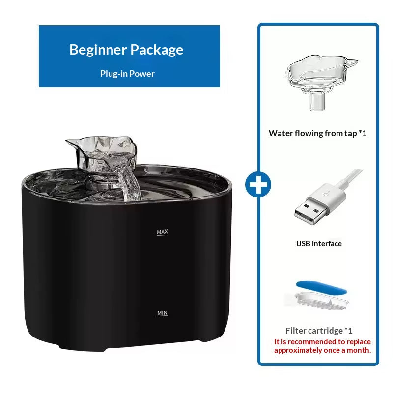 New Model Cat Drinking Machine a Circulating Filtration and Flow Intelligent Pet Water Dispenser