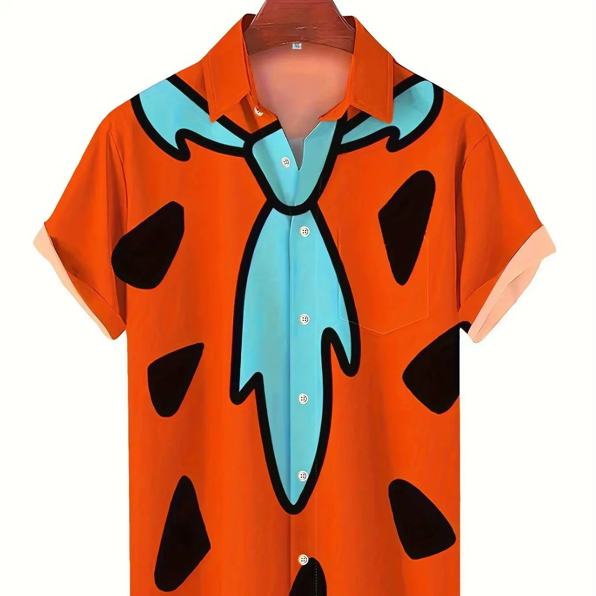 Tie Geometric Graphic Men'S Shirt Fashion Hawaiian Shirts Men'S Clothing Button Shirt Summer Streetwear Fashion Men Clothes