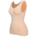 Padded Shaperwear Compression Camisole Body Shaper Woman Tummy Control Tank Tops Slimming Shapers Waist Trainer Corset Slim Vest