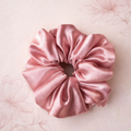 Just Let It Be - Oversized Blush Satin Scrunchie (XXL)