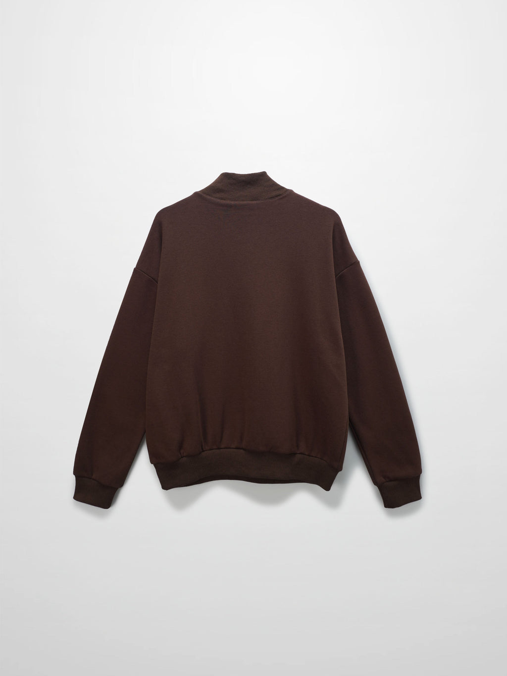 Embossed Crown Sweatshirt-Brown-2