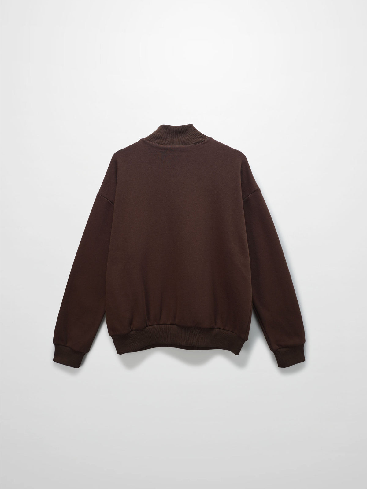 Embossed Crown Sweatshirt-Brown-2
