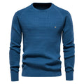 Cotton Men Sweaters Soild Color O-Neck High Quality Mesh Pullovers Male New Winter Autumn Basic Sweaters for Men