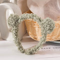 Fine Korean Cute Bear Headbands for Girls Headwear Teddy Fur Plush Hoop Headband for Women Turban INS Popular Hair Accessories