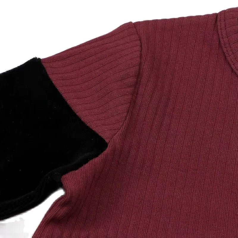 Girls Nightgow Long Sleeves Kids Clothes Velour Ribbed Winter Casual Girl Dresses Children Clothing Kids Winter Dress round Neck