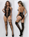 Lingerie Sexy Hot Tights Babydoll Dress Underwear Products Costumes Notte Intimo Teddies Bodysuits Bikini+Stocking Q517