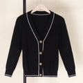 Tricot Knitted Ladies Sweaters Black Cardigan Female Clothing Women'S Coat Spring 2026 Blouses Crochet Top Outerwear Cropped