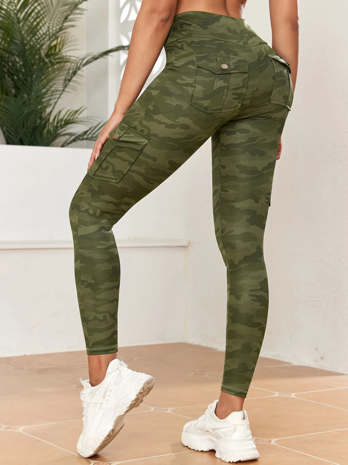 2024 Pockets Camouflage Gym Leggings Women High Waist Fitness Sport Leggings of Women Running Outdoors Compression Fashion Pant