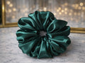 Color of the Year - Oversized Emerald Satin Scrunchie (XL)