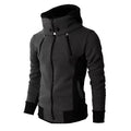 Zipper Men Jackets Autumn Winter Casual Fleece Coats Bomber Jacket Scarf Collar Fashion Hooded Male Outwear Slim Fit Hoody