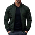 New Jackets for Men Solid Color Bomber Jacket Coat Business Male Coats Windbreaker Mens Zipper Korean Basic Streetwear Tops