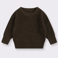 Autumn Baby Sweaters Winter Kids Boys Girls Pure Color Knit Sweater Long Sleeve Baby Kids Boys Girls Pullover Sweaters Clothes