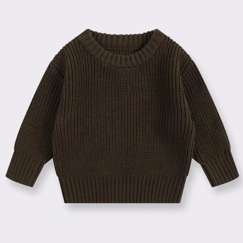 Autumn Baby Sweaters Winter Kids Boys Girls Pure Color Knit Sweater Long Sleeve Baby Kids Boys Girls Pullover Sweaters Clothes