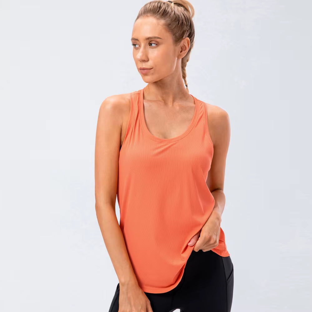 Women Sport Tank Tops Loose Yoga Tops Quick Dry Workout Sport Tops for Women Fitness Sport Yoga Shirt