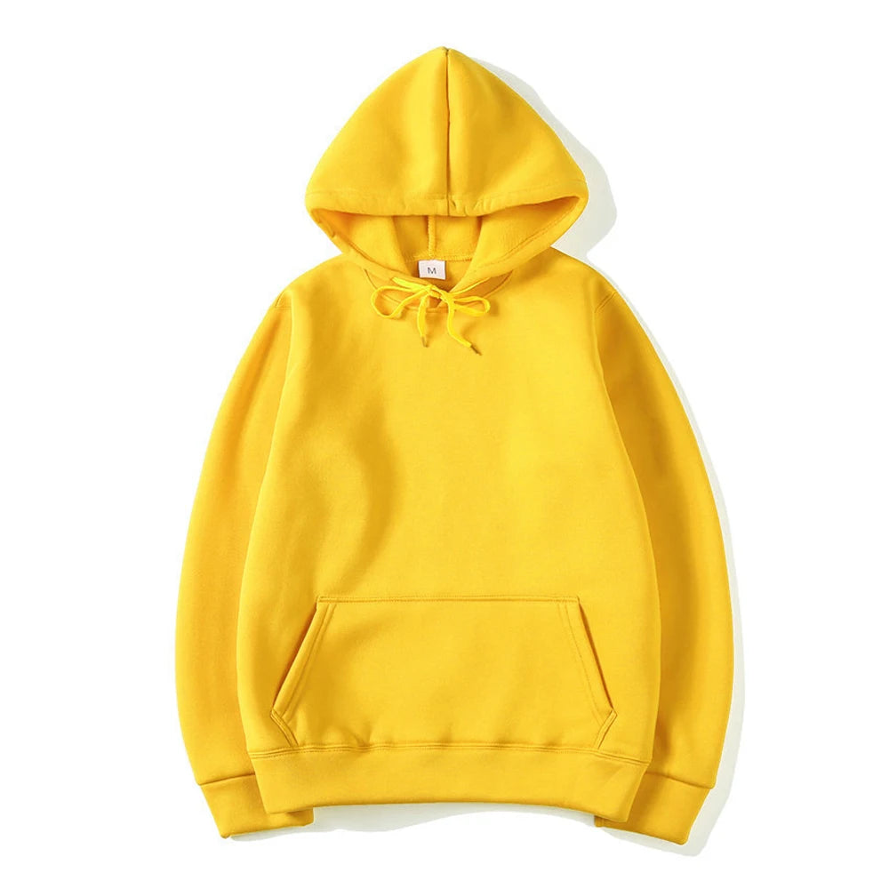 Men'S Hoodies Women Pullover Spring Autumn Casual Hoodie Sweatshirts Solid Color Hoodies Oversize Black Sweatshirt for Male