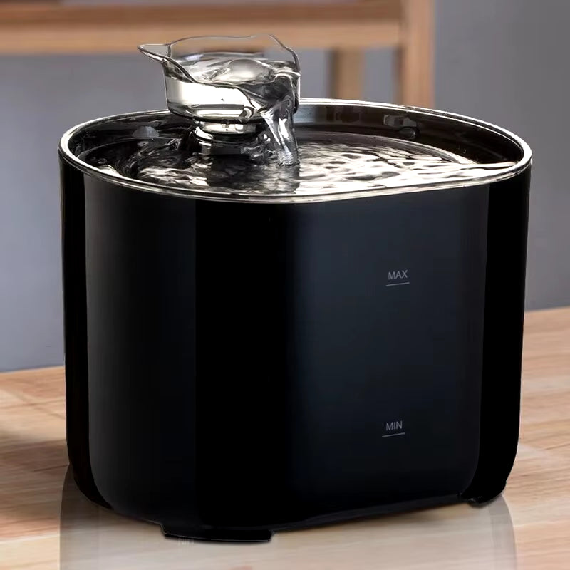 Cat Water Fountain Auto Recirculate Filtring Cats Dog Water Dispenser USB Electric Mute Pump Cat Ear Pet Cats Drinking Fountain