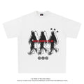 Men Graphic T-Shirts Oversized Cotton Summer Korean Fashion Y2K Streetwear Tops Short Sleeve Tees Pulovers Aesthetic Clothing