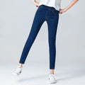 Women'S Elastic High Waist Skinny Jeans Clothes 5XL 6XL Fashion Women Black Blue Pocket Mom Jeans Skinny Stretch Denim Pants