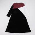 Girls Nightgow Long Sleeves Kids Clothes Velour Ribbed Winter Casual Girl Dresses Children Clothing Kids Winter Dress round Neck