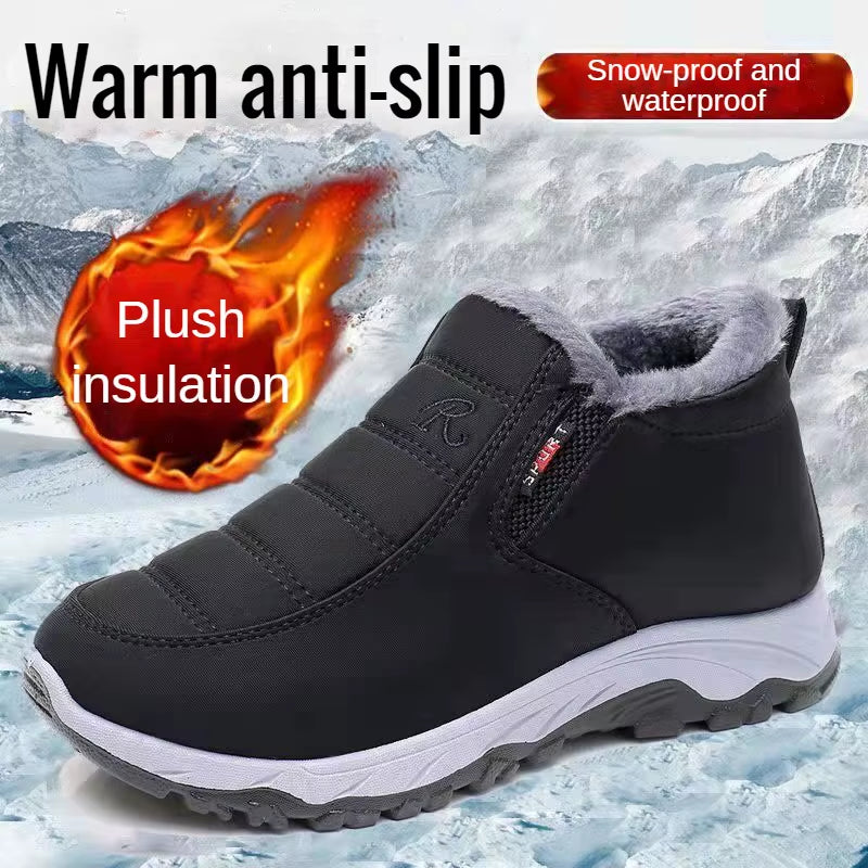 Men'S Shoes Autumn Winter Casual Cotton Warm Wear Resistant Chunky Sole Affordable Free Shipping